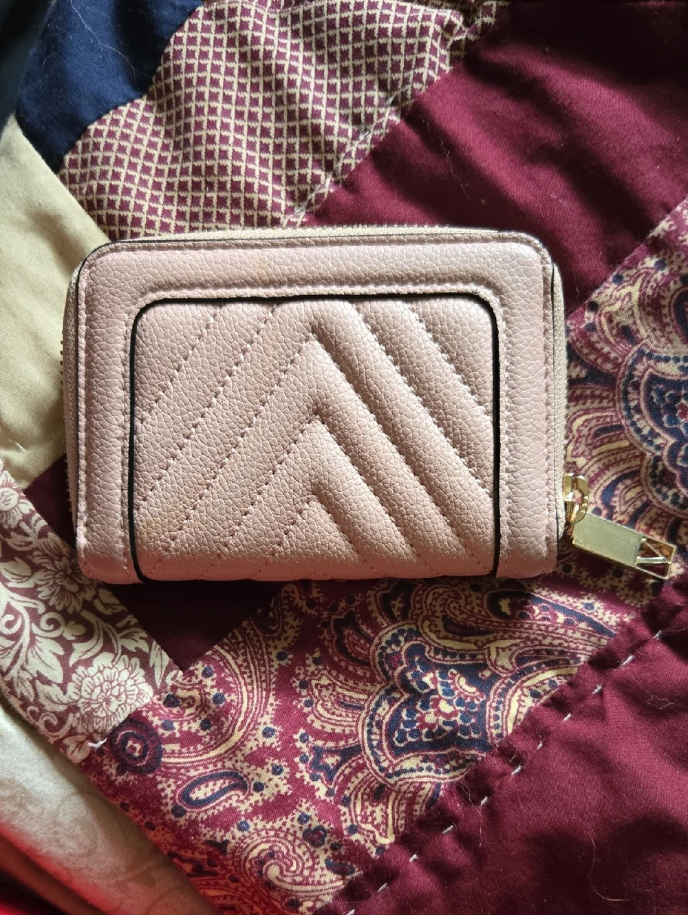 Victoria's Secret Quilted Pink Leather Wallet - Picture 2 of 5